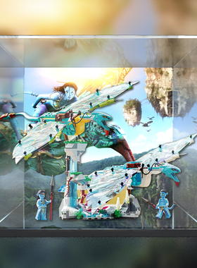 适用乐高75572 阿凡达迅 蕾翼兽飞行积木拼装收纳盒亚克力展示盒