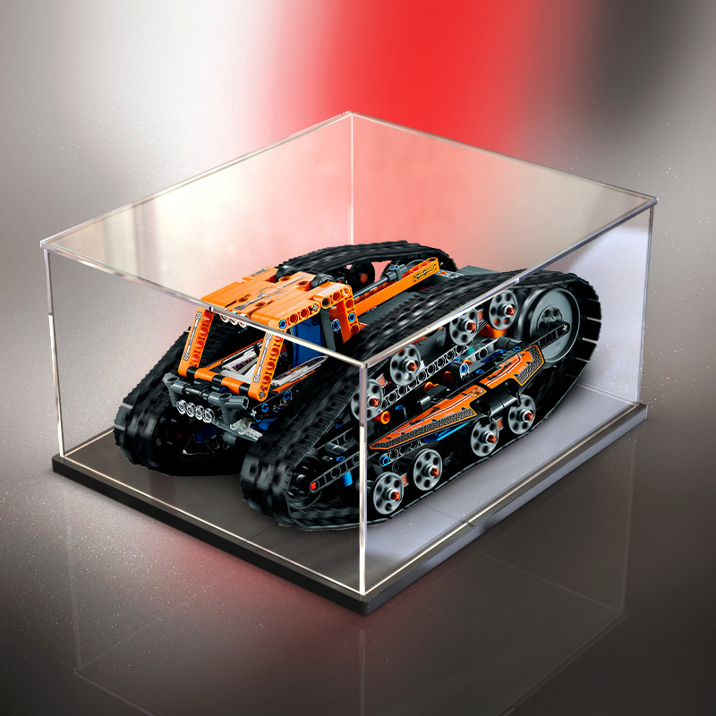 展示盒42140适用手办乐高 APP遥控变形车模型防尘罩亚克力收纳盒