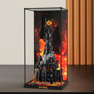 亚克力展示柜适用乐高10333指环王：巴拉都积木玩具收纳防尘架子