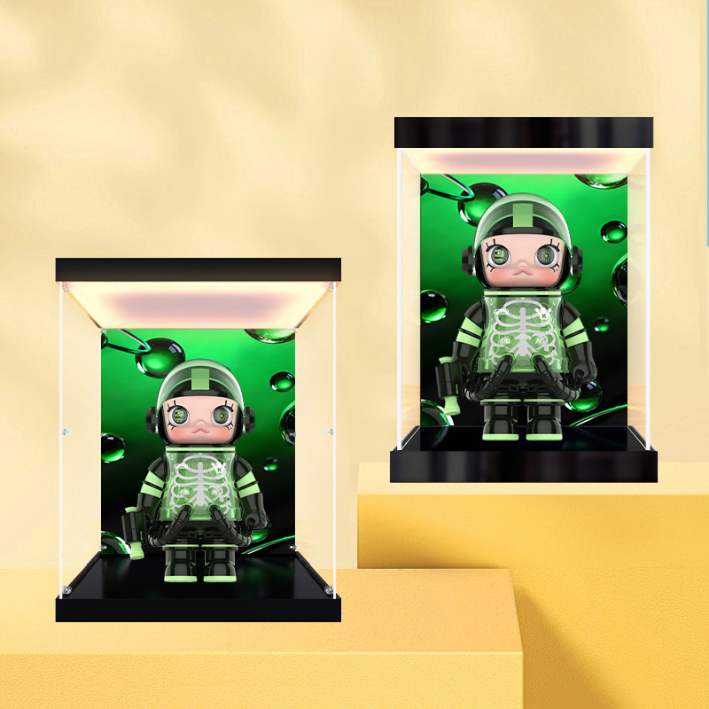 亚克力防尘收纳盒适用泡泡玛特 Molly 400% 元素 NO.88 潮玩手办