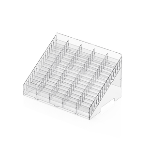 手机收纳盒收纳有机玻璃多格钢化膜收纳架储物睫毛膏放置盒存放盒