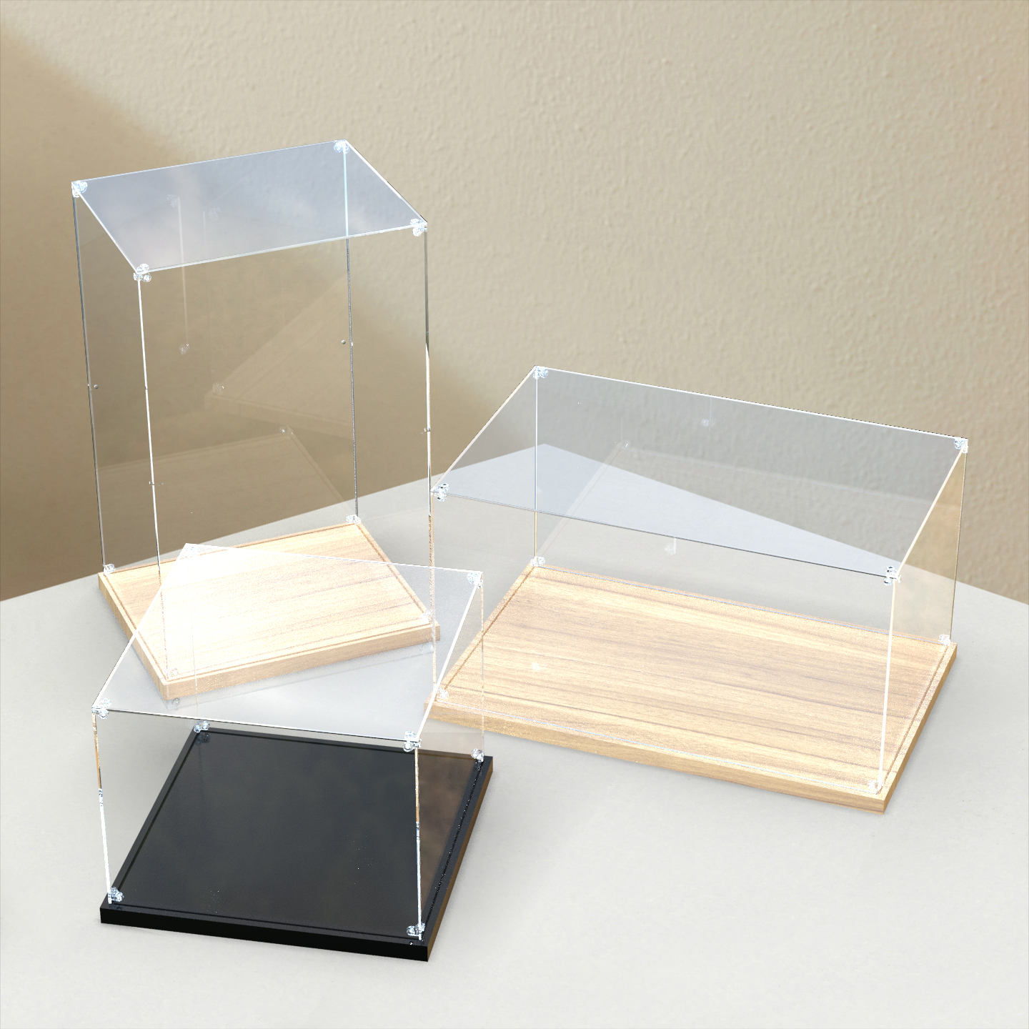 多尺寸可定制亚克力动漫手办收纳盒适用盲盒积木高清透明展示盒