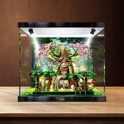 亚克力透明收纳盒 适用乐高 塞尔达传说 77092 德库树 2in1模型