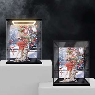 适用GSC 初音未来 梅花三弄1/7比例 手办模型灯光亚克力收纳盒