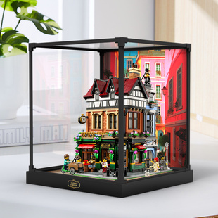 合金框收纳盒适用乐高 ICONS系列 10350复古英伦街角街景建筑模型