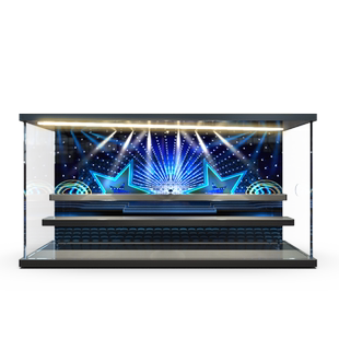 适用POPMART泡泡玛特 DUCKOO音乐节系列手办盲盒场景展示盒收纳盒