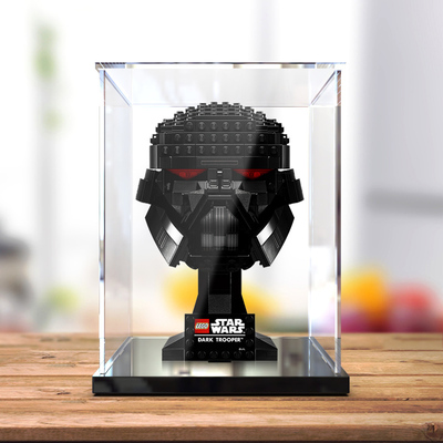 亚克力展示盒75343适用乐高 星战黑暗士兵头盔积木拼装模型防尘盒