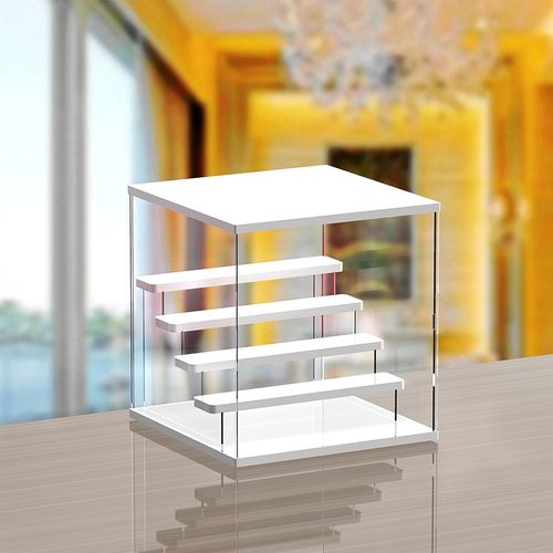 泡泡玛特透明展示盒防尘整理架