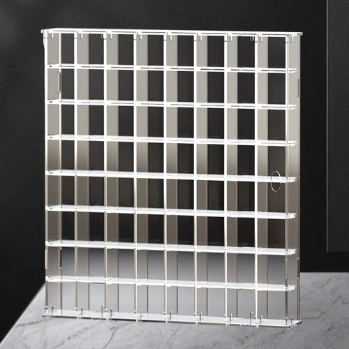 透明亚克力展示盒收纳乐高摆件手办展示柜分格挂墙萌粒盲盒展示架