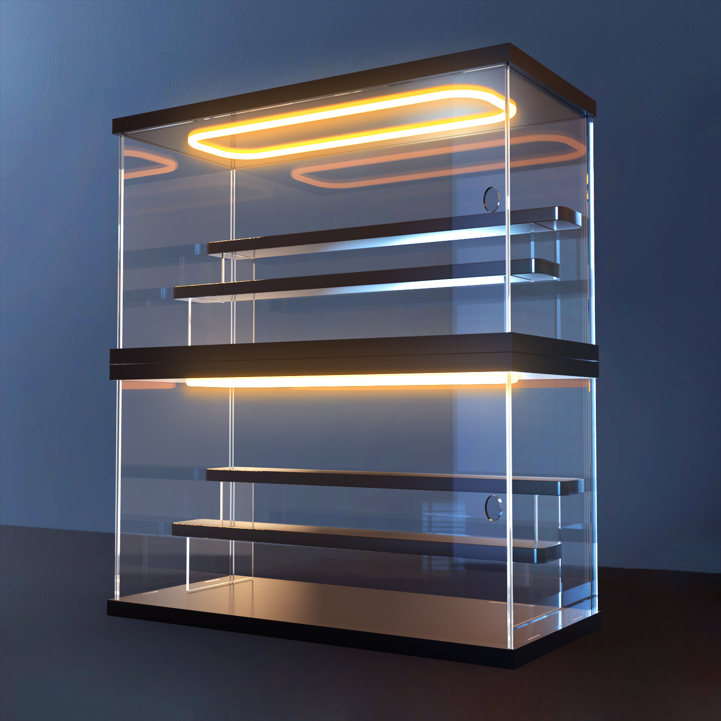 亚克力盲盒收纳盒展示架手办摆件展示柜Dimoo泡泡玛特防尘展示盒