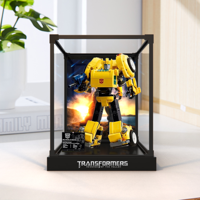 亚克力合金框展示盒适用LEGO乐高ICONS10338大黄蜂变形金刚汽车人