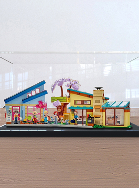 亚克力展示盒适用乐高42620 斜顶树屋拼装积木手办模型透明收纳盒