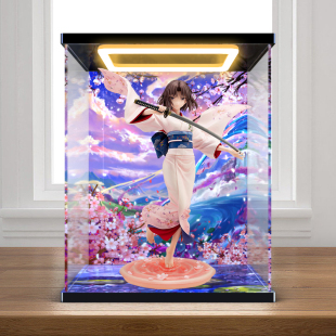 亚克力回型灯收纳盒适用 寿屋 剧场版 空之境界 两仪式手办展示盒