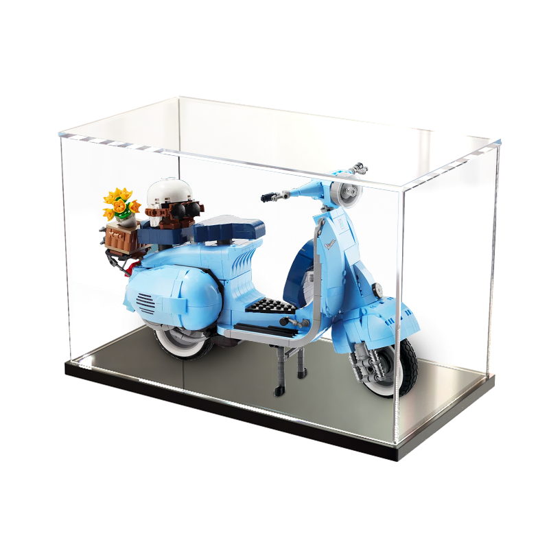 亚克力展示盒乐高10298Vespa 125 踏板摩托车 模型透明手办收纳盒