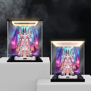 冰鹏适用pg高达模型独角兽展示盒报丧女妖菲尼克斯手办高清收纳盒