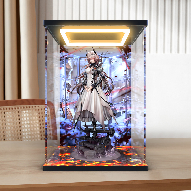 亚克力回形灯透明收纳盒适用Myethos明日方舟 特蕾西娅 魔王 手办