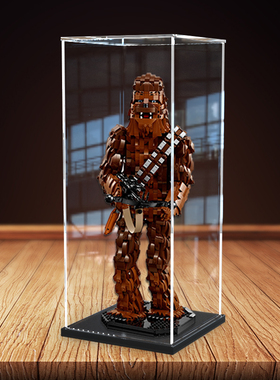 亚克力展示盒适用乐高75371星球大战系列丘巴卡高清透明收纳盒子