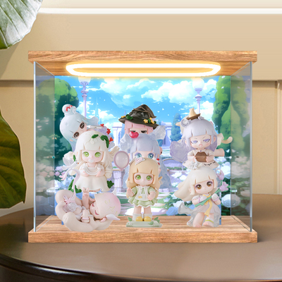 回型灯亚克力收纳盒适用Liita2代荔挞拥抱奇遇系列盲盒潮玩手办