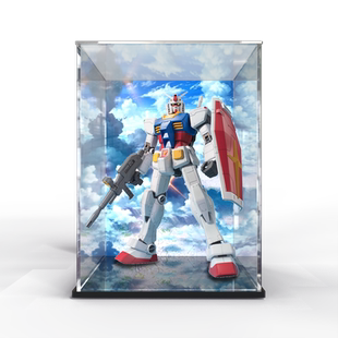 适用万代 PG 1/60 RX-78 元祖高达40周年透明收纳盒亚克力展示盒
