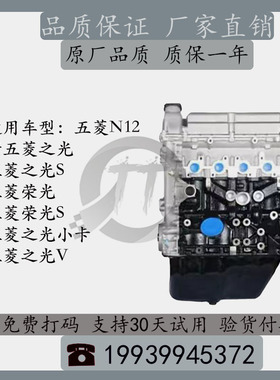 五菱之光S五菱荣光之光小卡 1.2 LSI 全新原厂发动机总成