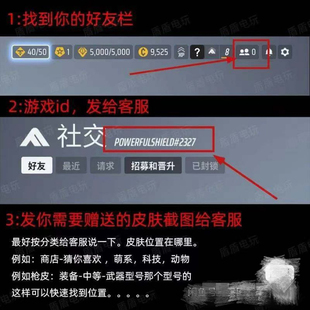 Thefinals国际服低价赠礼，多元皮肤赠送 1R＝40金币。找回包退