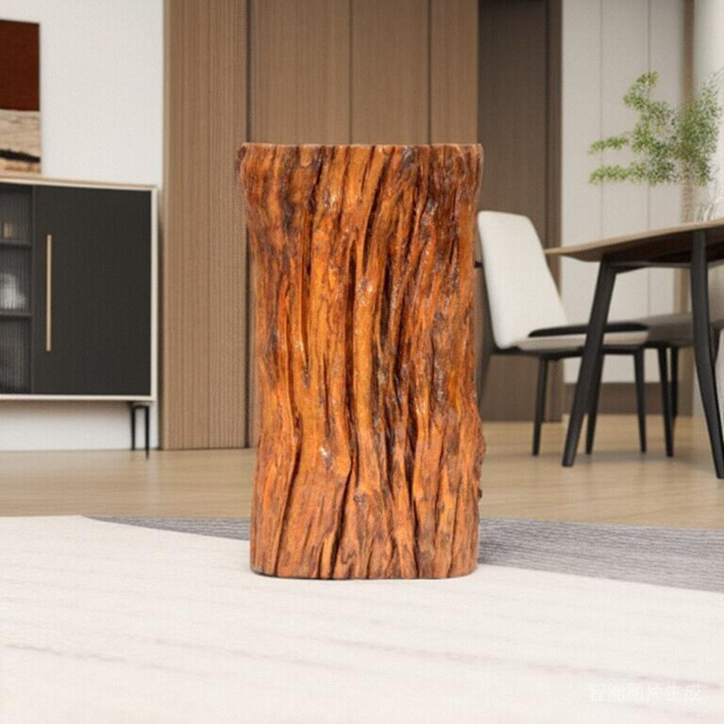实木树桩墩子原木凳子根雕花架天然小圆木墩边几茶几桌凳老木头墩