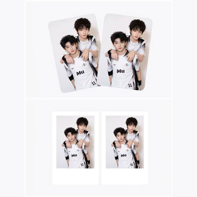 新款橹穆周边自印双人运动会王橹杰穆祉丞高颜值三寸小卡拍立得卡