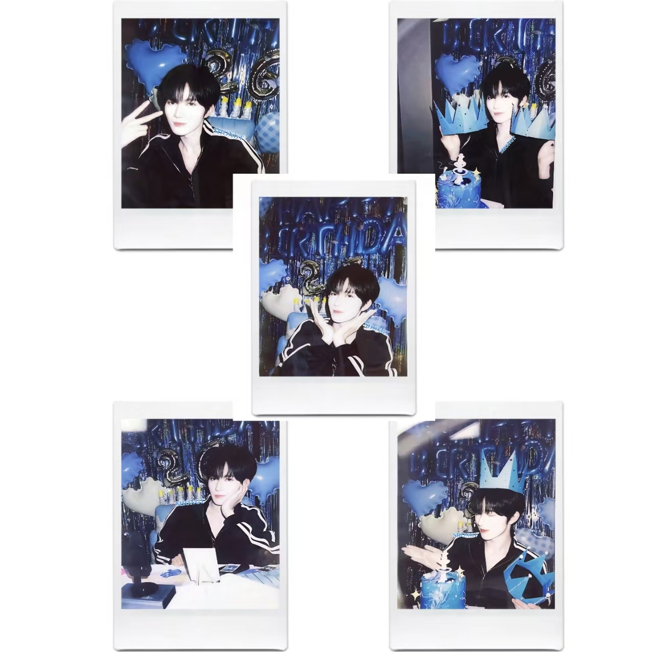 新款黄星周边扫图自印生日拍立得小卡粉丝应援收藏自印物料卡片