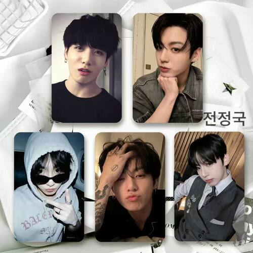 新款BTS防弹少年团田柾国Jungkook三寸小卡圆角自印卡拍立得卡片