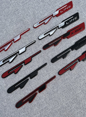 适用于现代起亚GT LINE车标金属GTline领动智跑KX5K3K4K5斯汀格