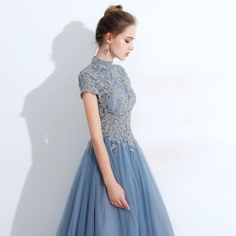 新娘晚礼服2019新款显瘦长款蕾丝宴会主持人演出服连衣裙敬酒服女在类目 女装/女士精品, 婚纱/旗袍/礼服, 礼服/晚装中 - 来自Buy2taobao.com提供专业的淘宝代购服务