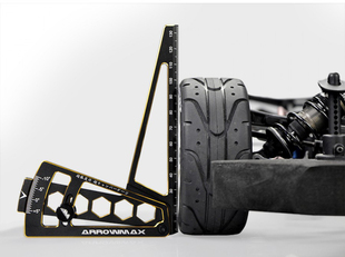 ARROWMAX Camber尺 1/10 1/8 AM-171098铝合金倾角测量尺黑金包邮