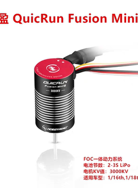 好盈酷跑 Fusion MINI16 3000KV有感无刷防水一体机马达电调