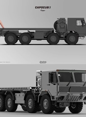 CAPO CUB3 TATRA 太拖拉 1/16 全金属越野攀爬气动避震军卡8*8