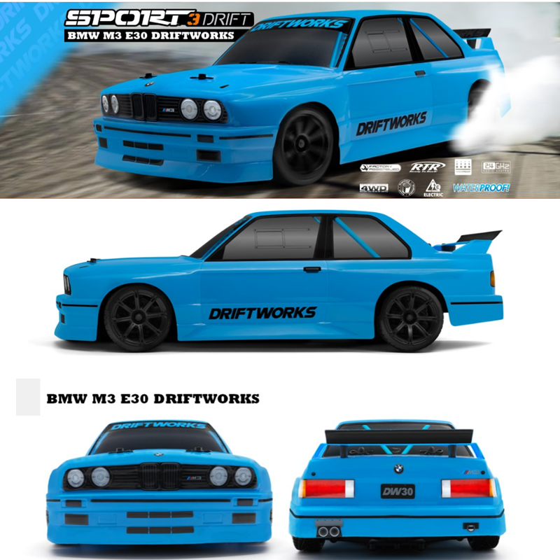 HPI Sport 3 BMW E30 Driftworks  1/10电动房车 遥控模型车四驱