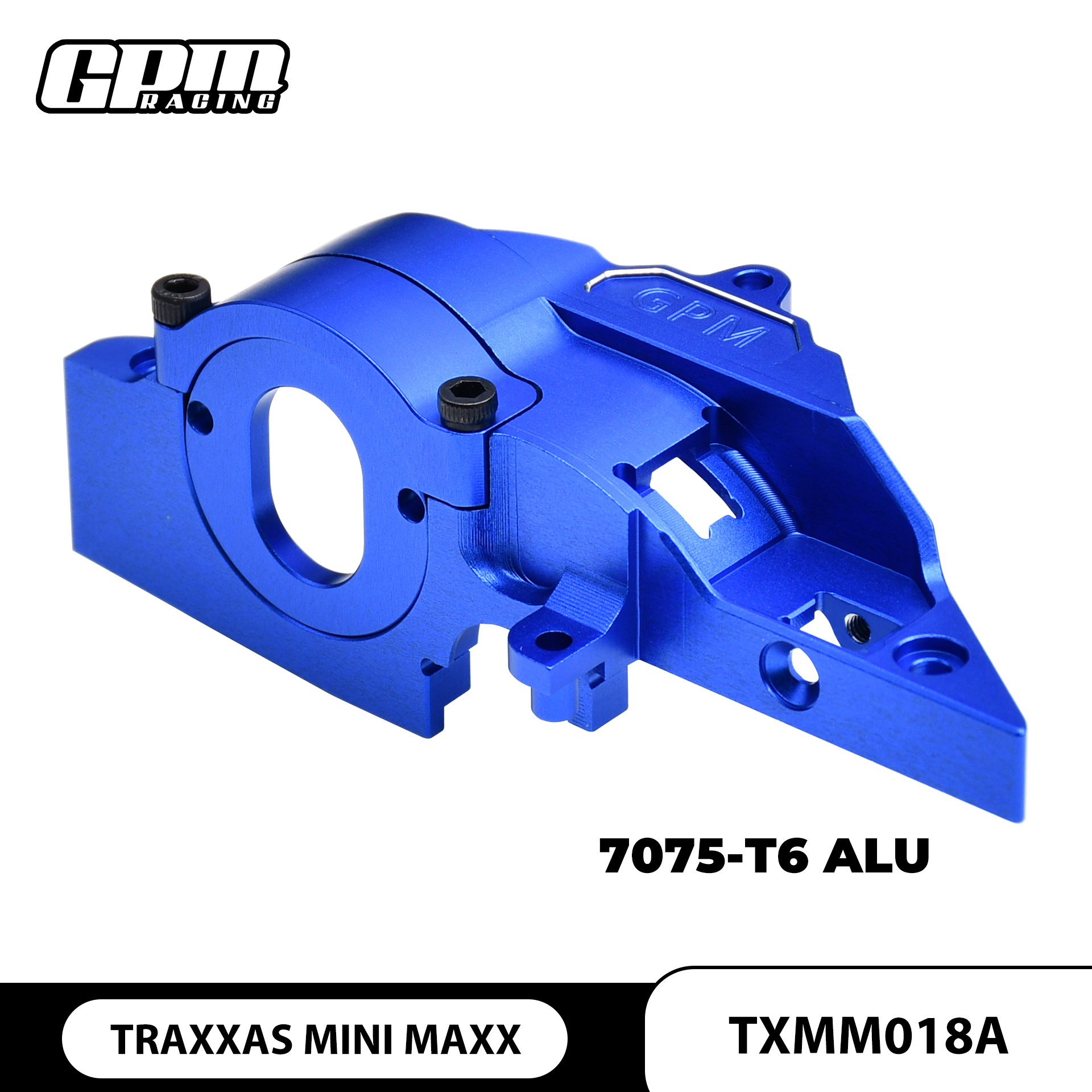 GPM TRAXXAS迷你小X大脚车 铝合金7075快拆式电机座齿轮旋转调节