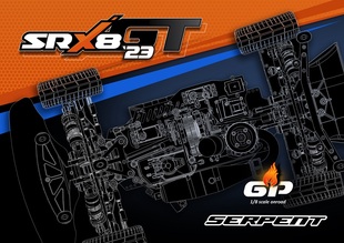 免邮 本 Serpent SER600066 2023版 8油动GT平路车 蛇仔 费 SRX8GT