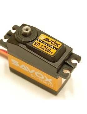 台湾 SAVOX SC-1256TG+ 大脚短卡攀爬钛齿数码舵机 20KG/0.15S