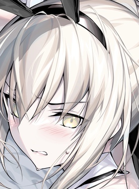 光崎C104 FGOfate 破洞黑s兔女郎SaberAlter 黑呆 等身抱枕套