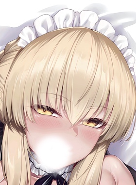 FGOFate黑枪呆毛吾王Saber二次元等身抱枕套