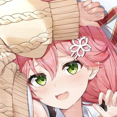 C104 vtuber樱巫女hololive 虚拟主播みこち 二次元等身抱枕套