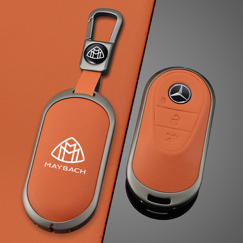 适用新奔驰迈巴赫S480钥匙套新款新款S680尊贵S580定制汽车包壳扣
