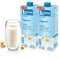 Thai imported Lida Lion soy milk 1L original flavor Soy milk student nutrition children's breakfast milk box Lactasoy thumbnail 6