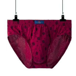 男内裤三角裤纯棉中腰裤100棉质大码印花简约裤衩男青少年四季款