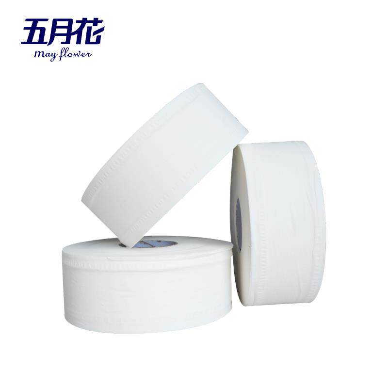 五月花纯木浆双层商用大盘纸大卷纸卫生纸厕纸江浙沪皖整箱包邮