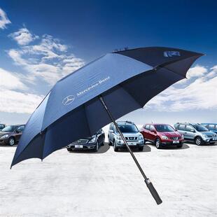 创意汽车雨伞定制logo 遮掩晴雨伞两用 钢骨碰击布长柄广告伞