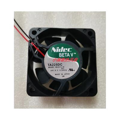 全新Nidec TA225DC M34313-16 24V 0.16A 6CM 6025变频器散热风扇