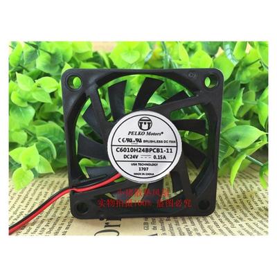 原装PELKOMOTORS C6010H24BPCB1-11 6厘米 6010 DC24V 变频器风扇