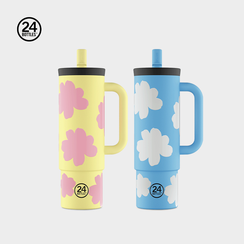 双饮大容量不锈钢情侣保温吸管杯