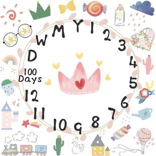 小清新宝宝拍照背景布婴儿摄影道具儿童摄影服饰新生儿艺术照毛毯